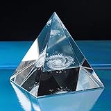 Christliche Statue Statue Statue Kristall Glas Ägyptische Pyramide Modell Feng Shui Handwerk Geschenk Haus Dekoration Souvenir (Galaxis)