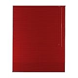 Original Easy-Shadow Aluminium Jalousie Jalousette Breite 70 x 130 cm Höhe in Farbe rot - Bedienseite rechts - Fensterjalousie Jalousien Alu-Jalousien Alu-Jalousetten Fenster Rollo Lamellenbreite 25 mm Lamellen / Maßanfertigung