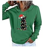 XTBFOOJ Hoodie grau Damen Hoodie wie Sweatshirt Jacke braun Teddy jacken und Damen jacken Polar Sweatjacken Damen Damen Moving Castle Ring pulovers für Damen Herbst Damen Sweatjacke Sport Sw
