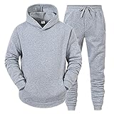 CixNy Herren Jogginghose aus Baumwolle Freizeitanzug Hausanzug Hoody Pullover and Hosen Sportanzug Männer Trainingsanzug Fitness Sporthose und Traininghoodie CN008