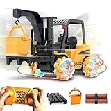 WJJ 2,4 Ghz RC Engineering Bauwagen, 21 Kanal RC Drift Gabelstapler Kran Spielzeug Mit LED-Lichtern Und Musik Fernbedienung Aufzug