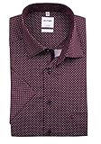 OLYMP Herren Oberhemd Kurzarm Luxor,Einfarbig,Comfort fit,New Kent,Rot 35,40