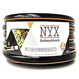 Gartenschlauch 1' NYX Premium 10 Jahre Garantie 4 lagig Wasserschlauch Bewässerungsschlauch schwarz/orange (50)