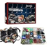 Baitang Heilkristall Adventskalender Kinder, Weihnachts Adventskalender Rock Mineral, Geographic Rocks and Fossils Kit, Geografisches Wissen Lern-Kits Weihnachtsgeschenkbox Fü