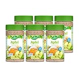 KING GEORGE - Royal Tea Time, Apfel Instantgetränk 6 x 400 g, Heiß & Kalt ein Genuss, Instantteegetränk mit Apfelgeschmack, ergibt bis zu 4 l, Schwarzteeextrak