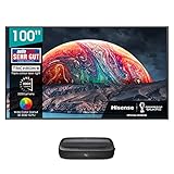 Hisense 100L9G-B12 (100 Zoll) RGB Trichroma Laser-Projektor (100' DLP Panel, 4K Laser TV, UHD, HDR, Laser Technologie, VIDAA U4 Smart-TV, Triple Tuner, Quad Core Prozessor)