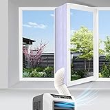 KIPIDA Fensterabdichtung für Klimagerät, Abluft-Wäschetrockner, Trockner, Bautrockner, Ablufttrockner, Luftentfeuchter, Kippfenster, zum Anbringen an Fenster, Dachfenster, Flügelfenster-300