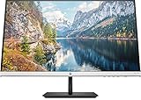 HP 27f Monitor - 27 Zoll Bildschirm, 4K UHD Display, 3840 x 2160, 60Hz, 16:9, silber/schwarz Anschlüsse Reatk