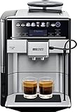 Siemens Kaffeevollautomat EQ.6 plus s700 TE657503DE, für viele Kaffeespezialitäten, Milch-Aufschäumdüse, Keramikmahlwerk, Doppeltassenfunktion, Antikalk, automatische Dampfreinigung, 1500 W,