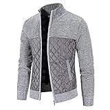 YULONGESS Herren Jacke Winter Daunenjacke Herren mit Kapuze Langer Trenchcoat Dicker Warme Kapuzenjacke Atmungsaktiv Sportjacken Einfarbig Softshell-Mantel Funktionsjack