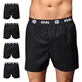 D.E.A.L International 5er-Set Boxershorts mit Logo-Bund, schwarz Size XXL