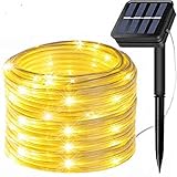 Solar-Lichterkette für den Außenbereich, 8 Modi, 200 LEDs, solarbetrieben, wasserdicht, Kupferdraht, Lichterkette für Garten, Zaun, Terrasse, Hof, Sommer, Party, Hochzeit, Innendek