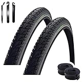 Angebot-Set / 2 x Schwalbe Energizer Plus Tour ADDIX E Fahrradreifen E-Bike Pedelec Reifen Reflex 40-622 (28 x 1,50) + 2 Schwalbe Schläuche SV17 inkl. 3 Reifenheb