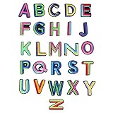 ULTNICE Applikation Zweifarbig Buchstaben A-Z Alphabet Selbstklebende DIY Handwerk Kleidung Aufkleber für DIY T-Shirt Jeans Schuhe Tasche Dekoration 26 Stück