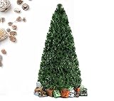 GIANTEX künstlicher Weihnachtsbaum, Tannenbaum mit Glasfasern, Christbaum mit Eisenständer & Adapter, dichte Zweige, Christmas Tree Kunsttanne naturgetreu grün (150 cm 170 Spitzen)