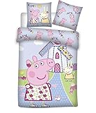 Peppa Wutz Bettwäsche Kinder 100 x 135 + 40 x 60 cm Set 100% Baumw