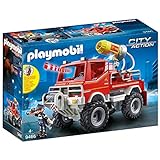Playmobil City Action 9466 Feuerwehr-Truck mit Licht- und Soundeffekten, Ab 4 J