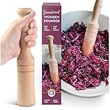 Sauerkraut Pounder - Massiver Holztamper für Sauerkraut Kimchi und Fleisch Z