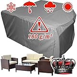 XINRO® winterfeste Luxus Gartenmöbel Lounge Möbel Set Schutzhülle Hülle Haube Plane Abdeckung Abdeckplane 146x146x80