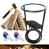 LiQJ Quick Manueller Holzspalter, Manuelles Spaltwerkzeug,Stahlkeilspitze Spaltet Brennholz Einfach,Hand Log Wood Splitter,Sicher Tragbar Brennholz Kindling Splitter,Keine S