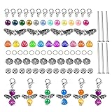 Huaepogeed Perlenengel Bastelset 50 Sets Schutzengel Basteln Zubehör Schutzengel Selber Machen Set Perlenengel Basteln Set Bastelset Engel Perlen für Handmade DIY Engel Anhänger Selber M