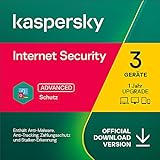 Kaspersky Internet Security 2022 Upgrade | 3 Geräte | 1 Jahr | PC/Mac/Mobile | Aktivierungscode per E
