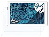 Bruni Schutzfolie kompatibel mit Trekstor SurfTab Xintron i 10.1 Folie, glasklare Displayschutzfolie (2X)