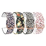 Chofit Armbänder kompatibel mit Motast P22D/Rinsmola P22D/iporachx P22B, weiches Silikon, Blumenmuster, Ersatzarmband für P22D Smart W