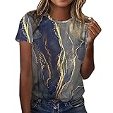 Gothic Cartoon Tshirt Damen Harajuku Shirt Oversize Fashion Oberteile Frauen Punk Skateboard Street Tees Mode Casual Tops Streetwear Girls Anime Kleidung Sommer WX 17- Blue X-Larg