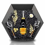 Veuve Clicquot Brut Vintage 2012 Champagne 12% 0,75 l Geschenkset inkl. 2 Veuve Clicquot Gläser mit orangenem S