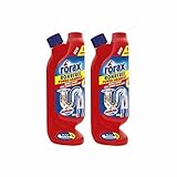 2x rorax Rohrfrei Power-Granulat Dosierflasche 600g - Wirkt sofort & löst selbst H