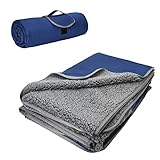 Kato Tirrinia Camping Decke wasserdichte, Outdoor Decke Hüttenschlafen Reisedecke Sanddichte Warm Picknickdecke Fleece Matte für Camping, Reise, Strände, Hunde und Heimnutzung 130 x 150