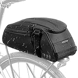 Eyein Fahrrad Gepäckträgertasche, 8L wasserdicht & reflektierend multifunktionaler Fahrradtaschen für Gepäckträger, Mehrere Fächer Umhängetasche Tragetasche für Pendlerreisen im Freien mit Reg