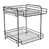 Stapelbares Dokumentenablage, Briefablagen aus Metall, 2 Fächer Papierablage Schreibtischablage Organizer für Bürobedarf , Zeitschriften Sortierregal Ausstellungsregal, Schw