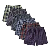 Charles Wilson 6er Packung Gewebte Boxershorts (X-Large, Tartan Check 54)