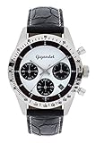 Gigandet Race King Herren-Armbanduhr Chronograph Quarz Leder schwarz G5-003