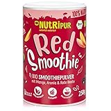 BIO Smoothie Pulver: 250g Red Smoothie Pulver mit Mango, Bio Rote Beete Pulver, Hagebutten Pulver, Bio Aronia Powder uvm. – Roter Smoothie Mix – Bio Smoothiepulver Mix für Drink Food von N