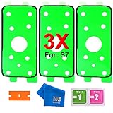 MMOBIEL 3 x Batterie Rückseite Cover Passgenaue Klebe Sticker kompatibel mit Samsung Galaxy S7 G930 S
