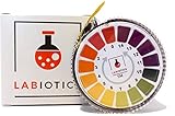 LABIOTICS Indikatorpapier für schnelle pH-Wert-Messungen (pH 0-14) - 5 Meter lange pH Papier Rolle - Ergibt bis zu 250 pH Teststreifen für Wasser & Co. (1)