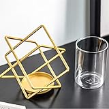 Kegelkerzenhalter Goldene geometrische Metall Kerze Halter Kreative Romantische Esstisch Einstellung Hochzeit Shooting Requisiten Kerzenhalter Dekor Restaurants, Partys, Zeremonien ( Color : B )