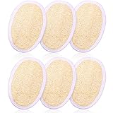 6 Stücke Bad Dusche Luffa Schwamm Pad Peeling Luffa Schwamm Pads Körper Wäscher Natürliche Bade Schwamm Bürste Natürlicher Luffa Schwamm Waschbürste für Männer und Frauen Bad Dusche und Sp