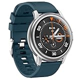 S27 Herren Smartwatch mit Blutdruck/Blutsauerstoff/Herzfrequenzüberwachung Herren Fitness Tracking Schrittzähler IP68 Wasserdicht Sportuhr(A)