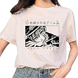 xhomeshop Anime Toalettbunden Hanako-kun Svart T-Shirt Snygg Casual Kortärmad Topp Gojo Satoru Cosplay T-Shirts Unisex