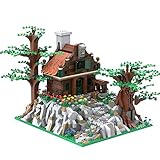 GUDA Modulares Architekturmodell, 1928+Pcs Elf Hut on Hillside Model DIY Building Block KitsKompatibel mit Leg