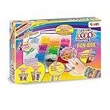 CRAZE Loops Fun Box Komplettset Knüpfringe Silikonringe Armband Silikon Bänder Kinderschmuck Bastelset Häkelnadel & Verschlüsse 20814