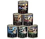 Dehner Wild Nature Hundefutter Adult, Probier-Set, verschiedene Sorten, 6 x 800 g (4.8 kg)