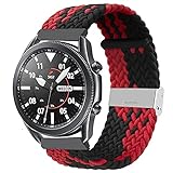 Zoholl Verstellbarer elastischer Ersatzriemen Kompatibel mit Samsung Galaxy 46 mm,Gear S3 Frontier,Garmin Vivoactive 4,Fossil Gen 5,22mm elastischer Riemen Komfortabler Sport Wriatsband Frauen M