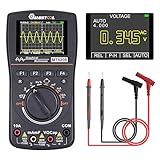 RFElettronica, MUSTOOL MT8208 Digitales Multimeter mit 2-in-1 Oszilloskop, 2,4 Zoll Farbdisplay, 1 MHz Bandbreite, 2,5 Msps Ab