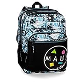 Maui and Sons Shark Doppelfach-Rucksack An Trolley anpassbar Mehrfarbig 30,5x42,5x15 cms Polyester 19.44L