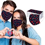 50 Stück Mundschutz Multifunktionstuch 3D Cartoon Druck Bandana Maske Waschbar Stoffmaske Baumwolle Atmungsaktiv Mund-Nasen Bedeckung mit Motiv Halstuch Schals Jungen M
